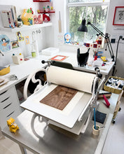 Load image into Gallery viewer, Limited Edition Lino Press Print - "Sneaker Lover"