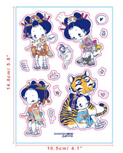 Load image into Gallery viewer, Cat Sticker Sheet - Holographic