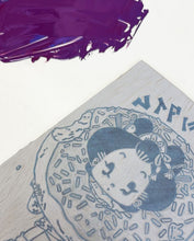Load image into Gallery viewer, Limited Edition Lino Press Print - "Donut Time"