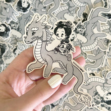 Load image into Gallery viewer, Mia & Dragon Sticker - Transparent