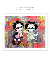 Load image into Gallery viewer, Movie Night - 11x9" Print