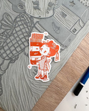 Load image into Gallery viewer, Limited Edition Lino Press Print - "Sneaker Lover"