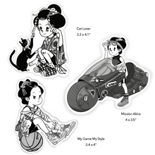 Load image into Gallery viewer, Large Transparent Sticker Set (3 Stickers)