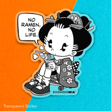 Load image into Gallery viewer, No Ramen, No Life. Sticker - Transparent
