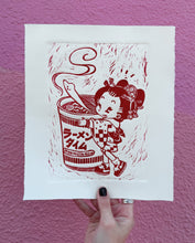 Load image into Gallery viewer, Limited Edition Lino Press Print - &quot;Ramen Time&quot;
