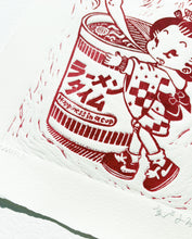 Load image into Gallery viewer, Limited Edition Lino Press Print - &quot;Ramen Time&quot;
