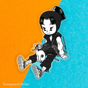 Suzu & Shinobu Sticker - Transparent