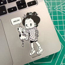 Load image into Gallery viewer, Team Cat Sticker - Transparent
