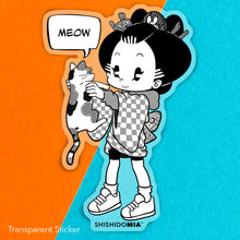 Load image into Gallery viewer, Team Cat Sticker - Transparent
