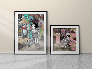 Drinking Bubble Tea - Print
