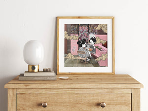 Drinking Bubble Tea - Print