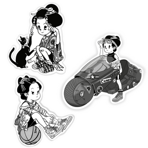 Large Transparent Sticker Set (3 Stickers)